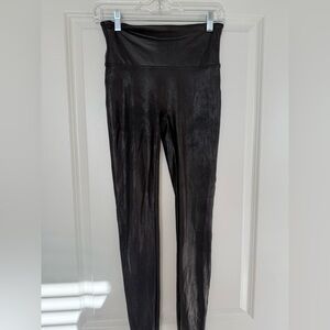 SPANX Black Leather Leggings